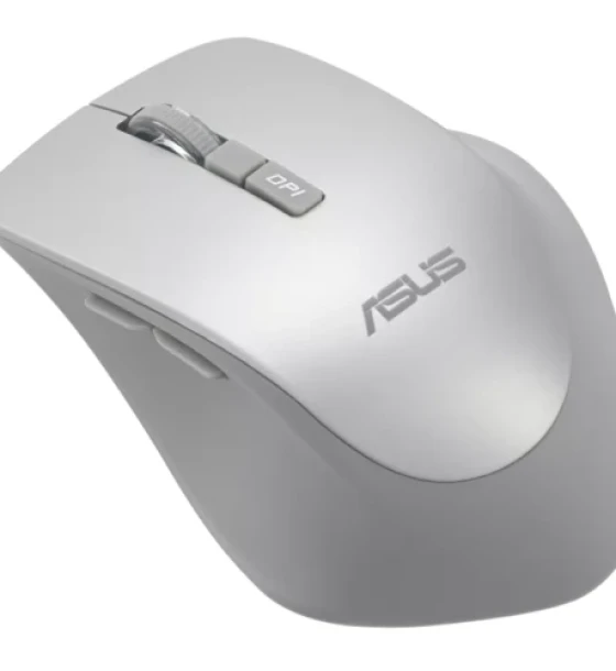 Mouse wireless ASUS WT425 PN 90XB0280-BMU0L0, culoare Silver, 1000 dpi comutabil, conectivitate RF 2.4GHz cu dongle USB, ergonomie pentru mana dreapta, clicuri silentioase, dimensiuni 106