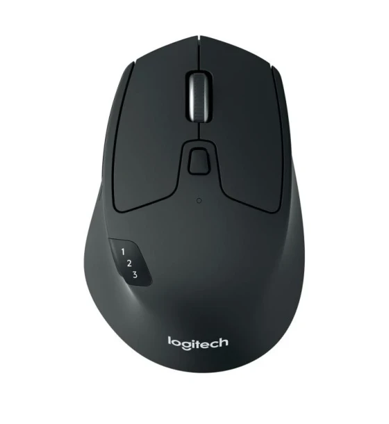 Mouse wireless optic Logitech M720 Triathlon, 1000 DPI, butane/rotitte 8, interfata nano USB, negru