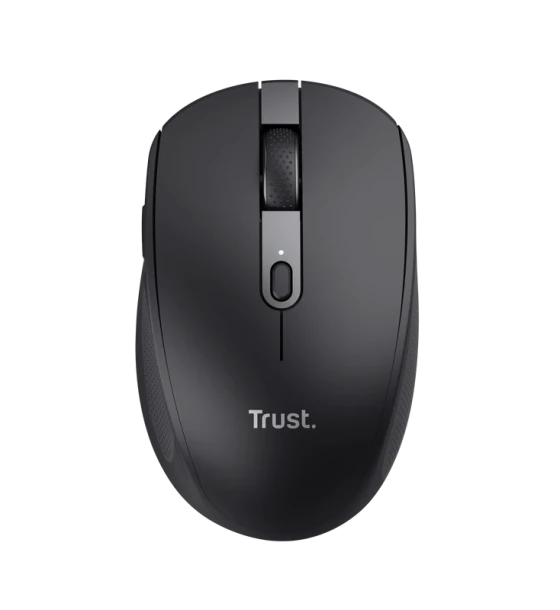 Mouse Trust Ozaa compact, maxima 3200 DPI, interfata USB-A, USB-C, negru