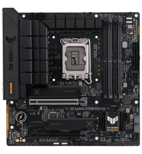 Placa de baza ASUS TUF GAMING B760M-PLUS D4. Processor manufacturer Intel, Processor socket LGA 1700