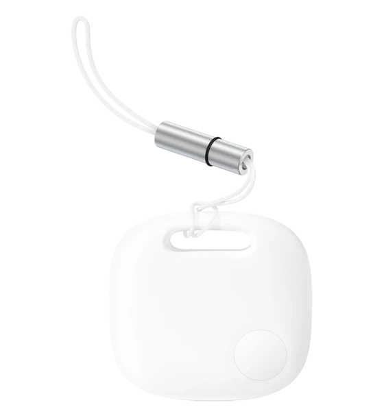 Incarcator telefon Localizator Baseus T2 Pro, durata viata baterie 365 zile, distanta localizare 10m, alb