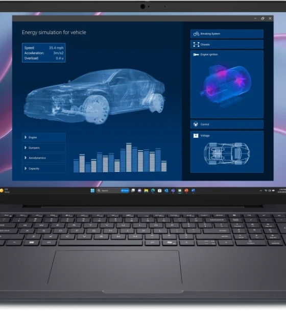 Laptop Dell Pro Max 16 MC16255, 16 inch FHD+ LCD with 300 nits, Non-touch, FHD RGB Camera, Microphone, WLAN, ENERGY STAR Qualified, EPEAT Gold with Climate+, FHD HDR RGB Camera, TNR