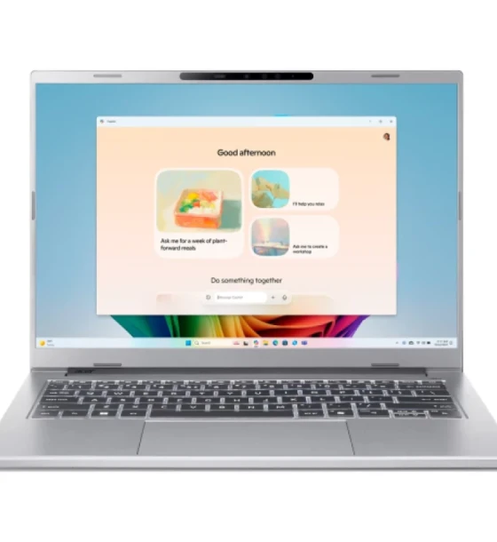 Laptop Acer Aspire 14 AI OLED A14-53M-76N0, 14 inch 35, 56 cm, Acer CineCrystal WUXGA OLED display with 100% DCI-P3 color space coverage, 1920 x 1200, 16:10