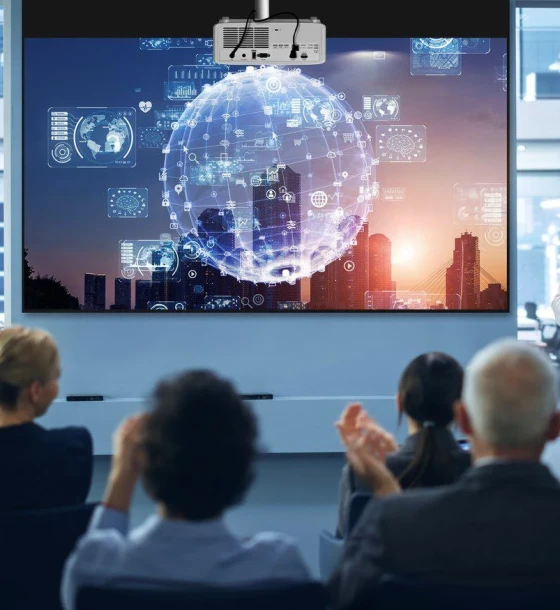 Videoproiector Optoma ZK430ST, laser 4K, 3.700 lumeni, 300.000:1, 16:9/ 16:10/ 4:3, dimensiune imagine 0.91m 7.62m, laser 30.000 ore, distanta de proiectie 0.4m - 3.3m, 2 HDMI, Audio 3.5mm