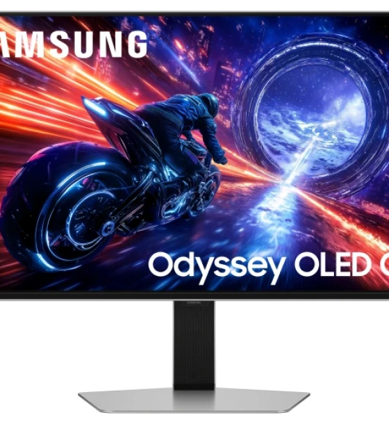 Monitor Samsung 27 inch LS27FG602SUXEN, 16:9, OLED, 2560x1440, 500Hz, GtG 0.03ms, Luminozitate max 300 cdmp, Contrast static 1M 1