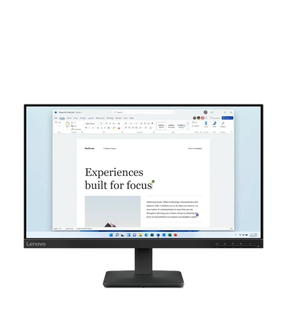 Monitor 23.8 inch Lenovo L24-4e, LED, In-Plane Switching, 1920x1080 48Hz - 100Hz 16:9 Anti-glare Display color 16.7 Million, 4ms GtG Extreme mode/6ms GtG Typical mode, 250 cdmp