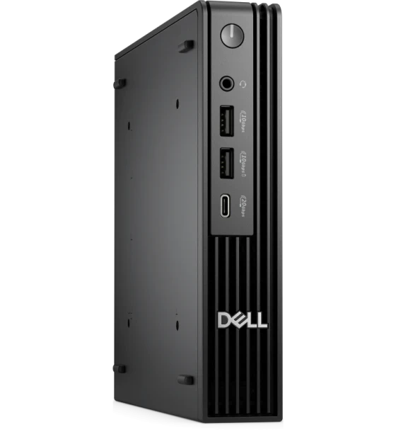 Desktop PC Dell Pro Micro Plus QBM1250, 180W Adapter, TCO Compliant, ENERGY STAR Qualified, EPEAT Gold with Climate+, Intel Core Ultra 5 235 13 TOPS NPU, 14 cores, up to 5.0GHz, 16 GB 1 x 16 GB, DDR5