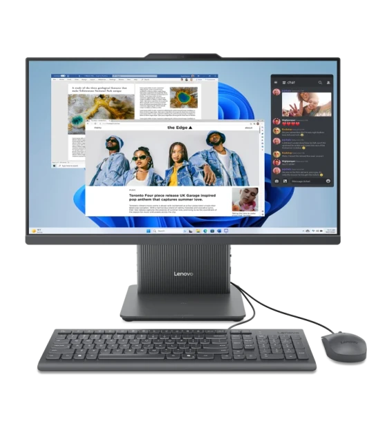 All-in-One Lenovo IdeaCentre AIO 24ARR9 23.8 inch FHD 1920x1080 IPS Anti-glare 250nits, 100Hz, 99% sRGB, hardware low blue light, 3-side borderless, non-touch, AMD Ryzen 5 7535HS 6C/12T