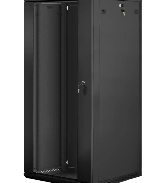 Dulap rack 19 inch perete 27U / 600x600 flat pack negru V2