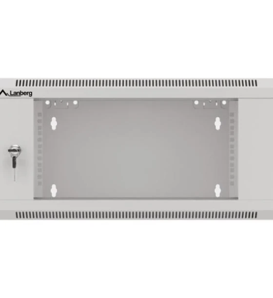Dulap rack de perete 19 inch, 4U, 600 mm, asamblare rapida, gri
