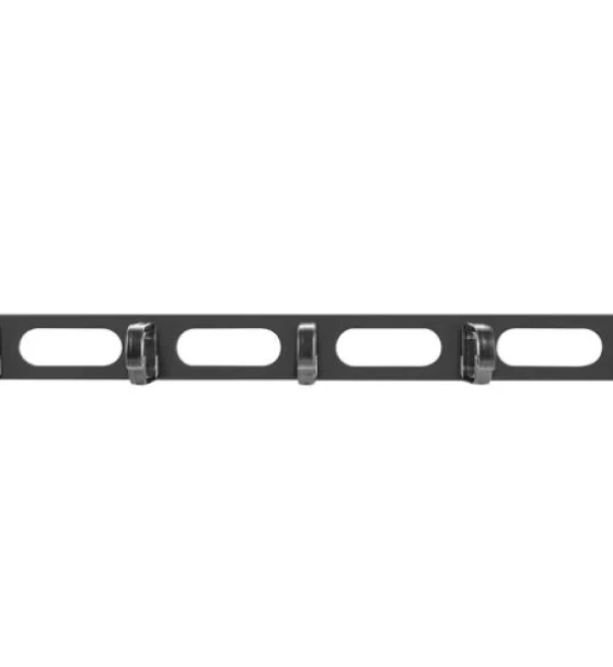 Cabinet metalic Panou management cabluri 5 inele - tip B, 1U, negru