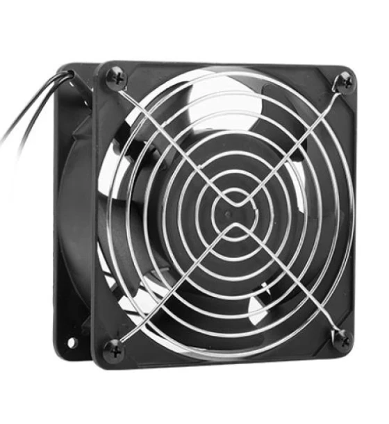 Accesoriu server Ventilator pentru dulapuri 10 inch 19 inch montate pe perete, 230V, 120x120x38 mm, negru