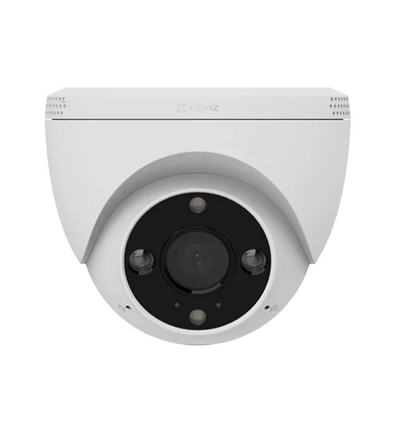 Camera de supraveghere IP Turret 2K Ezviz H4 2K, lentila fixa 2.8mm, senzor 1/2.7 inch Progressive Scan CMOS, IR 30m, slot card de memorie microSD maxim 512GB, WI-FI IEEE802.11b, 802.11g