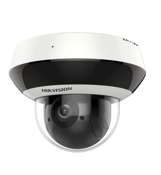 Camera de supraveghere IP Mini Dome PTZ 4X Outdoor 4MP Hikvision DS-2DE2A404IW-DE3/W C0 S6, lentila varifocala 2.8-12mm, iluminare min Color 0.005 Lux F1.5, AGC ON, B/W 0.001 Lux F1.5