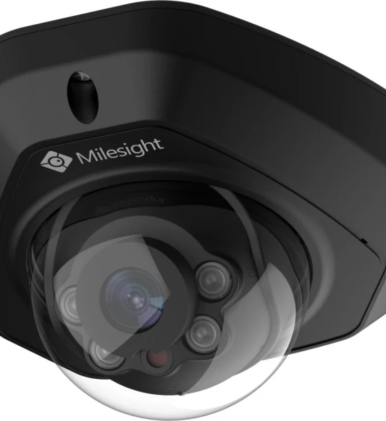 Camera de supraveghere Milesight MS-C5373-PD Black Senzor 1/2.8 inch Progressive Scan CMOS Iluminare Color 0.008Lux F1.6, B/W 0Lux with IR on 120dB Super WDR Lentila 2.8mm H105 /D131 /V78