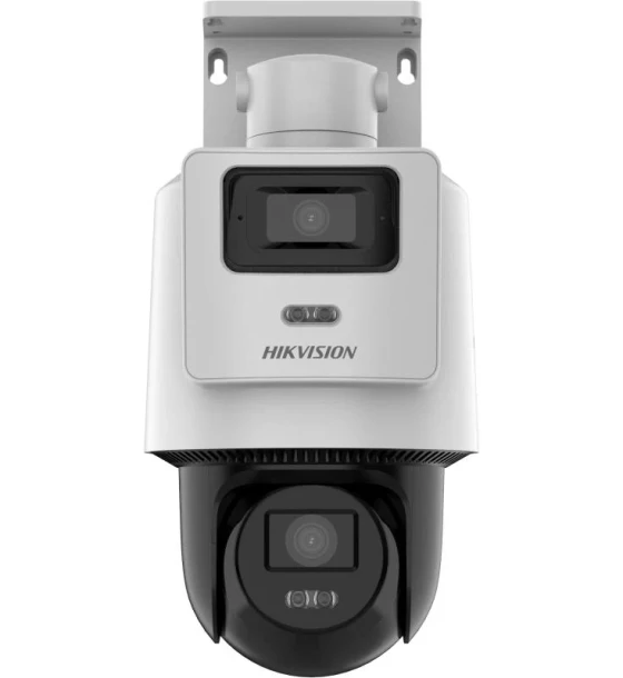 Camera de supraveghere IP PTZ 4MP+4MP Hikvision DS-2SE2C400MWG- E 2.8/8MM, lentila fixa 2.8mm/8mm, iluminare min Bullet channel Color 0.005 Lux F2.0, AGC ON, B/W 0.005 Lux F2.0, AGC ON