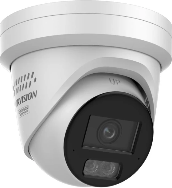 Camera de supraveghere IP Turret 8MP Smart Hybrid Light with ColorVu Hikvision DS-2CD2387G3-LIS2UY/SL 2.8MM, lentila fixa 2.8mm, iluminare min Color 0.0008 Lux F1.0, AGC ON, 0 Lux cu IR 30m