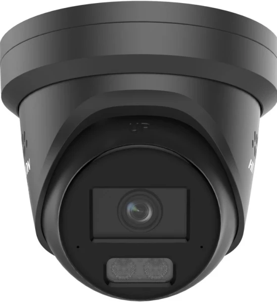 Camera de supraveghere IP Turret 4MP Smart Hybrid Light with ColorVu Hikvision DS-2CD2347G3-LIS2UY/SL 2.8MM /BK, lentila fixa 2.8mm, iluminare min Color 0.0001 Lux F1.0, AGC ON