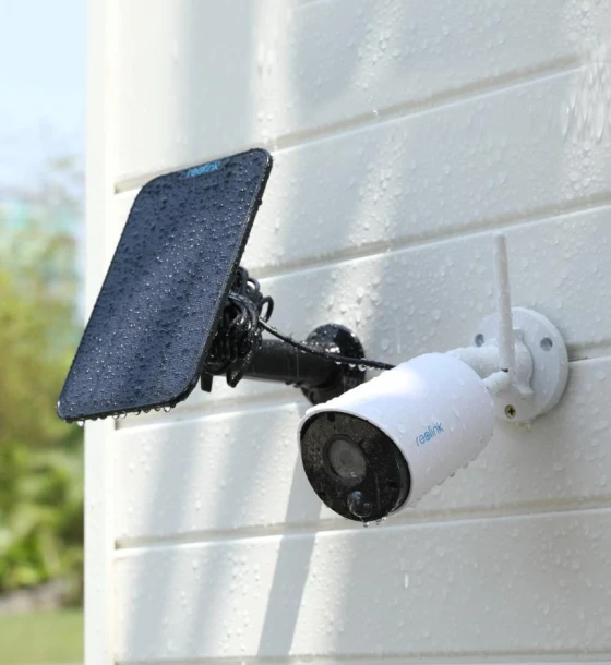 Camera de supraveghere Reolink Argus Eco cu panou solar B320 Senzor 1/2.7 inch CMOS video 3 Megapixeli 2304 x 1296 pixeli Cadre/secunda 15 FPS Lentila fixa 4mm Distanta iluminator IR 10 m