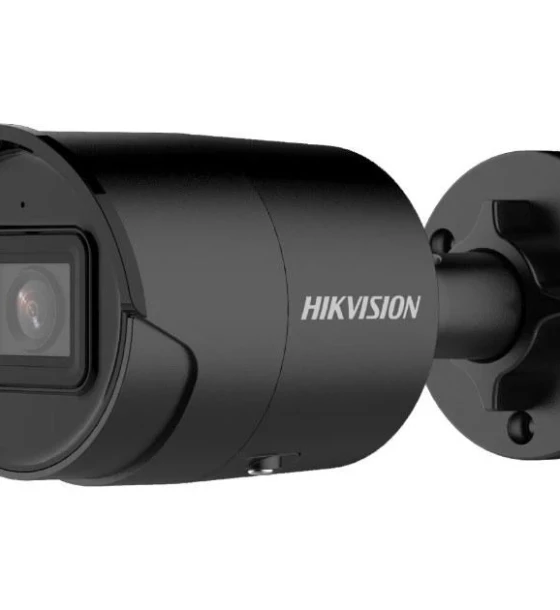 Camera supraveghere Hikvision IP bullet DS-2CD2043G2-IU 2.8mm black, 4MP, culoare neagra, Acusens - filtrarea alarmelor false dupa corpul uman si masini, microfon audio incorporat