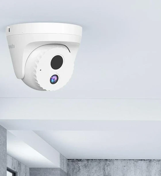 Tenda camera supraveghere IC7-PRS-4, POE, Conch, Obiectiv 4mm, F2.2, 2560x1440, H.265/H.264, 3D digital noise reduction, 1 x RJ45 100M, Smart Alarm, Night Vision 30m, microfon incorporat
