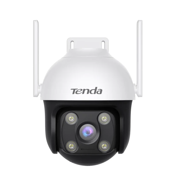 Camera supraveghere IP Tenda RH7-WCA 4MP Outdoor Wi-Fi Pan/Tilt Camera, orizontala 360, Verticala 137, Slot Card microSD pana la 256gb, Alimentare DC 12V 1A, Interfata 1 x 10 RJ45, Obiectiv 4mm F1.6