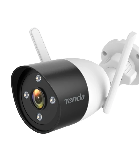 Tenda RT3-WCA Camera supraveghere Wi-Fi de exterior 1080P, Obiectiv 4 mm F1.6, slot card Micro SD pana la 256 GB, 2 antene externe, Dimensiuni 72 x 175 mm, 1920 x 1080, 15fps, H.264