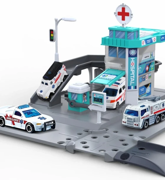 Macheta die cast, parcare, scara masinuta 1, dimensiune masinuta 7.5CM, dimensiune parcare 36 cm
