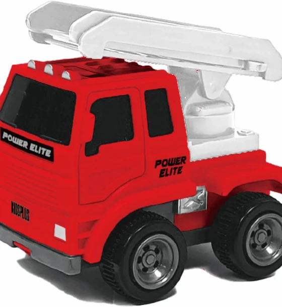 Masinuta jucarie Vehicule cu frictiune, scara 1, 10CM, macara rosie