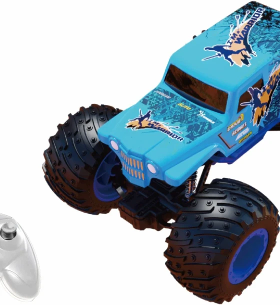 Masinuta cu telecomanda tip camion beast runners, scara 1, 21CM, albastru