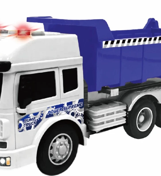 Masinuta jucarie Vehicule cu lumini, sunete si frictiune, scara 1, 27.5CM, basculanta mov