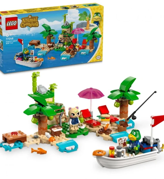 Set de constructie Turul insulei cu barca, kapp'n, lego 77048