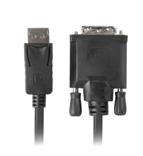 Cablu DisplayPort M v1.2 DVI-D M 24+1 1, 8 m negru Dual Link