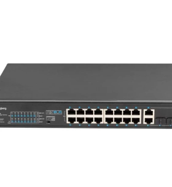 Switch retea Switch 16x 100 Mb PoE+ 2x 1 Gb 1x SFP, rack 19 inch, fara management, Gigabit Ethernet, 250W