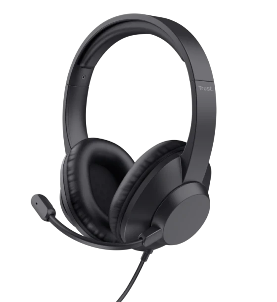 Casca audio Casti cu fir Trust Ayda Max, interfata 3.5mm, frecventa raspuns 20 Hz, 20.000 Hz, negru