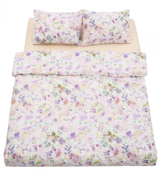 Lenjerie dubla 100% bumbac, 4 piese, Alma