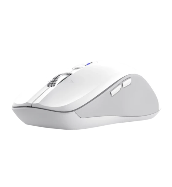 Mouse wireless Trust Ferro Hyperscroll, material ABS, interfata USB-A maxima 3200 dpi, alb