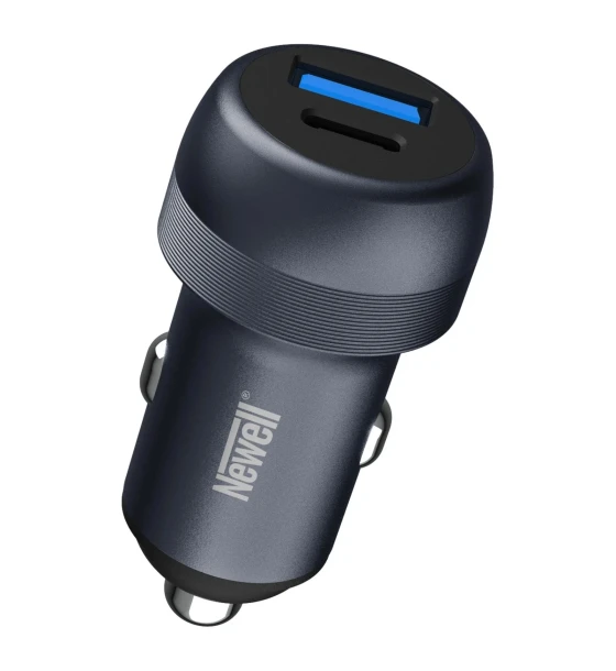 Incarcator Auto Bricheta Newell CC-001 89W, USB-A 24W + USB Tip C PD 65W Incarcare Rapida, Compatibilitate Universala, 12V/24V, Negru