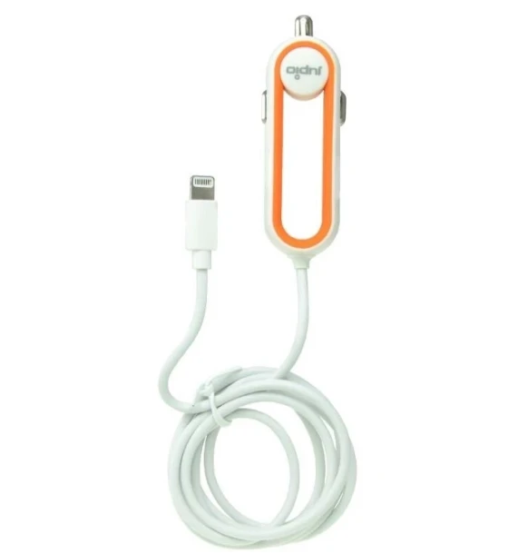 Incarcator Auto Lightning, pentru dispozitive Apple, Jupio, 1m, Alb
