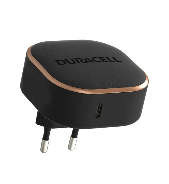 Incarcator Duracell, 20W, 1 x USB-C, PD Fast Charging Technology, Negru