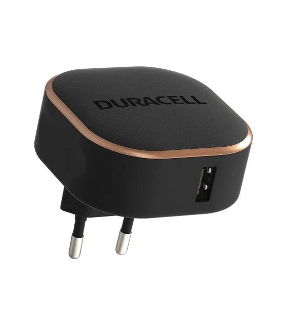 Incarcator Duracell, 12W, 1 x USB-A, 5V @ 2.4A, Negru