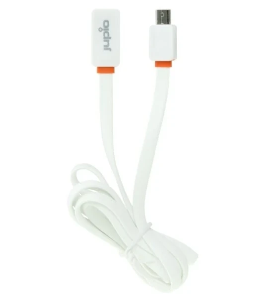 Cablu Jupio USB - Micro USB, 1m, Plat, Alb
