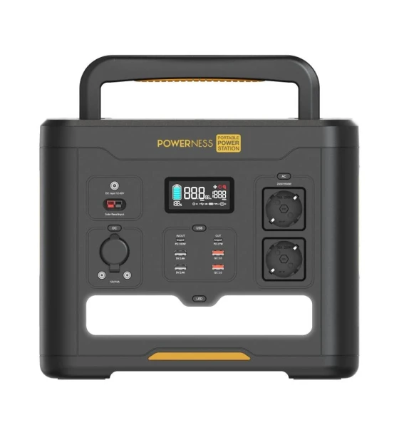 Acumulator extern Power Station Powerness U1500, 1536Wh, 4 USB-A, 2 USB-C, 2 x AC, Negru
