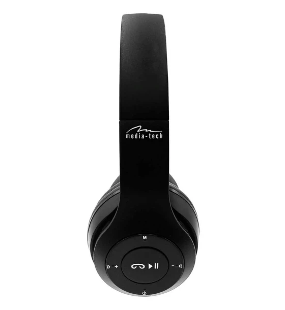 Casti Wireless Media Tech MT3591, Bluetooth, microfon, negru, 2021