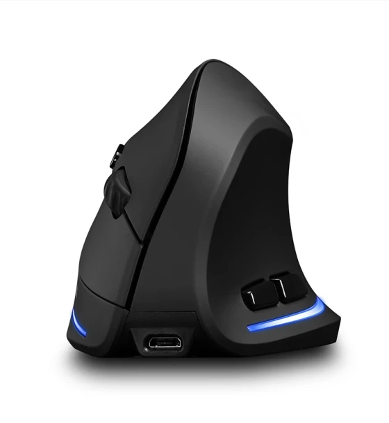 Mouse optic Reincarcabil Vertical Media-Tech VERTIC RF MT1123, Wireless, 5 butoane, Iluminat, Negru