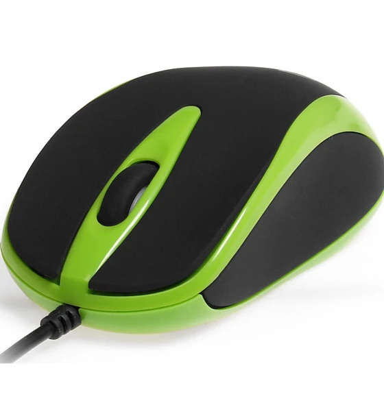 Mouse Optic Media-Tech 3 Butoane, Scroll, 800 dpi, USB, Verde
