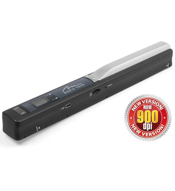 Scanner Portabil Media-Tech, Color, A4, Software OCR si Husa Incluse