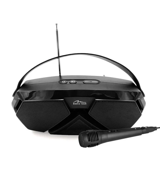 Boxa portabila, Media-Tech, Bluetooth, 8 W, 300 x 120 x 105 mm, Negru