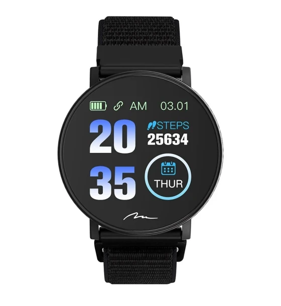 SmartWatch Media-Tech ACTIVEBAND Thaiti MT871, Monitorizare Puls, Pedometru, Alarma, Notificare Apeluri si Aplicatii, Functii Sport, Negru