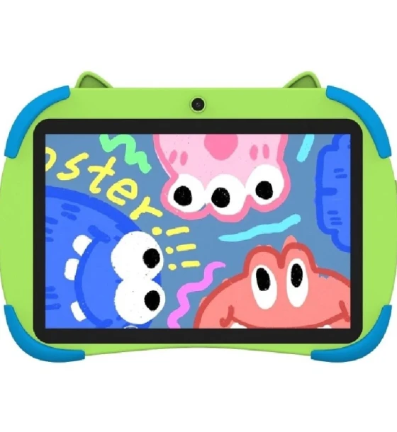 Tableta pentru copii, QUBO T10 KIDS, 10 inch, Quad-Core, 4GB RAM, 64GB ROM, Android 14, Verde